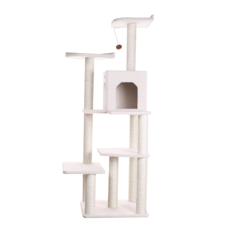 Archie & Oscar™ 68" Zuckerman Classic Real Wood Jackson Galaxy Approved Cat Tree & Reviews Wayfair